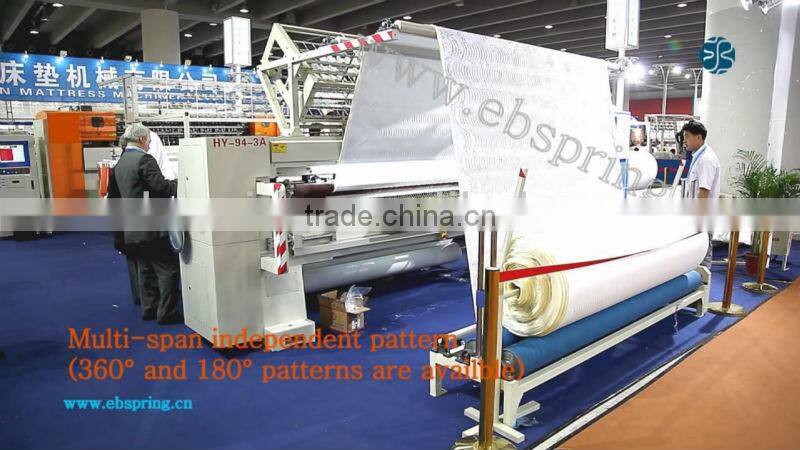 Computerized multi needle industrial mattress panel quilting machines