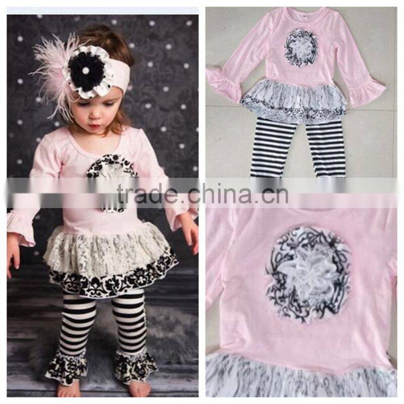 2017 Christmas trees print red festival cotton children boutique clothes