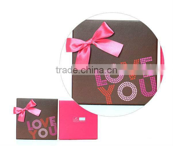 Romantic Valentine's Day Gift Box with Printed "Love You" ,Birthday Party Gift Box Manufacturer