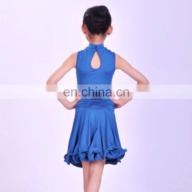 11328218 2013 New Sleeveless High Neck Girl's Latin Dance Dress
