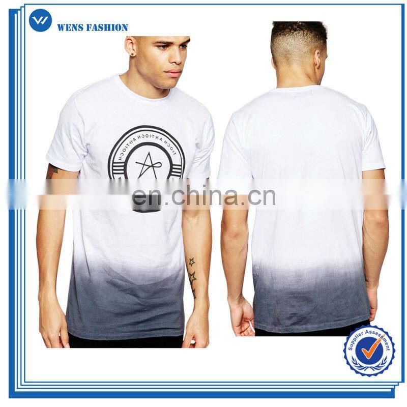 Gym Fitness Wear Sleeveless 100% Cotton Customized Dip Dye Mens Tank Tops