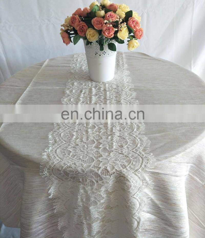 Beautiful Romantic Wedding White Lace Table Runner