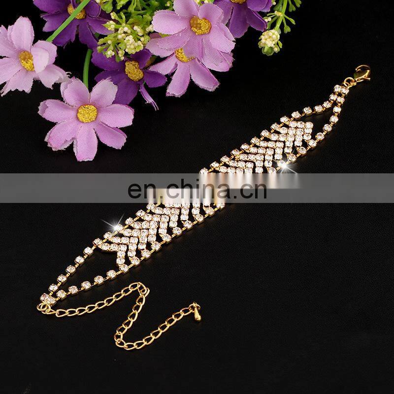 Simple Elegant Roman Party Zircon Female Diamond Crystal Bracelet