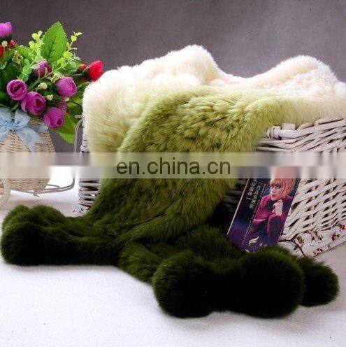 BY-WJ001 Rabbit Fur Scarf