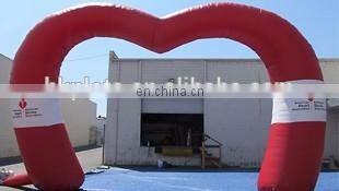 Heart shaped inflatable archway for advertising/commercial inflatable arch for promotiion