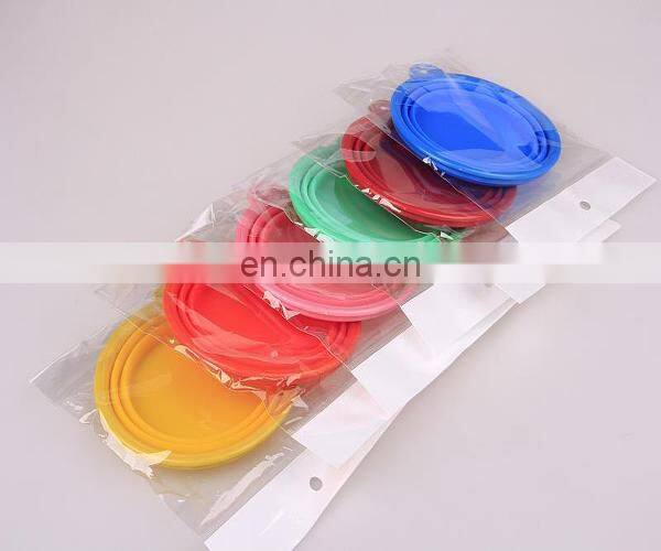 Glovion foldable pet bowl non-toxic colorful silicone folding pet bowl friendly pet bowl