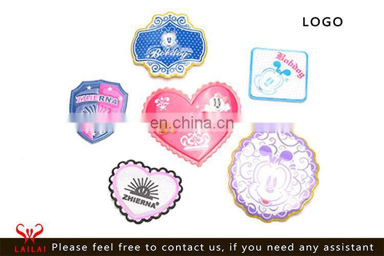 Manufacturer custom rubber patches logo pvc luggage tags for bag
