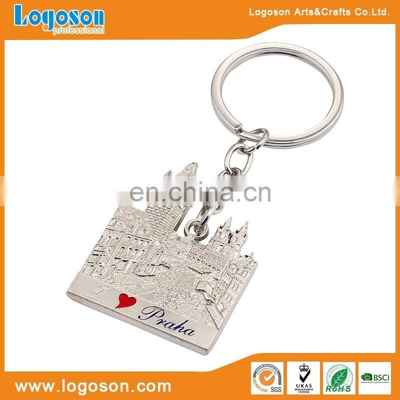 China wholesales souvenir metal key pendans keychain