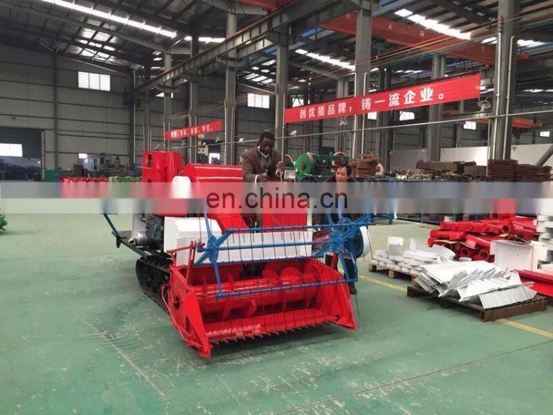 China factory price mini wheat rice soybean grain harvest machine mini wheat rice combine harvester
