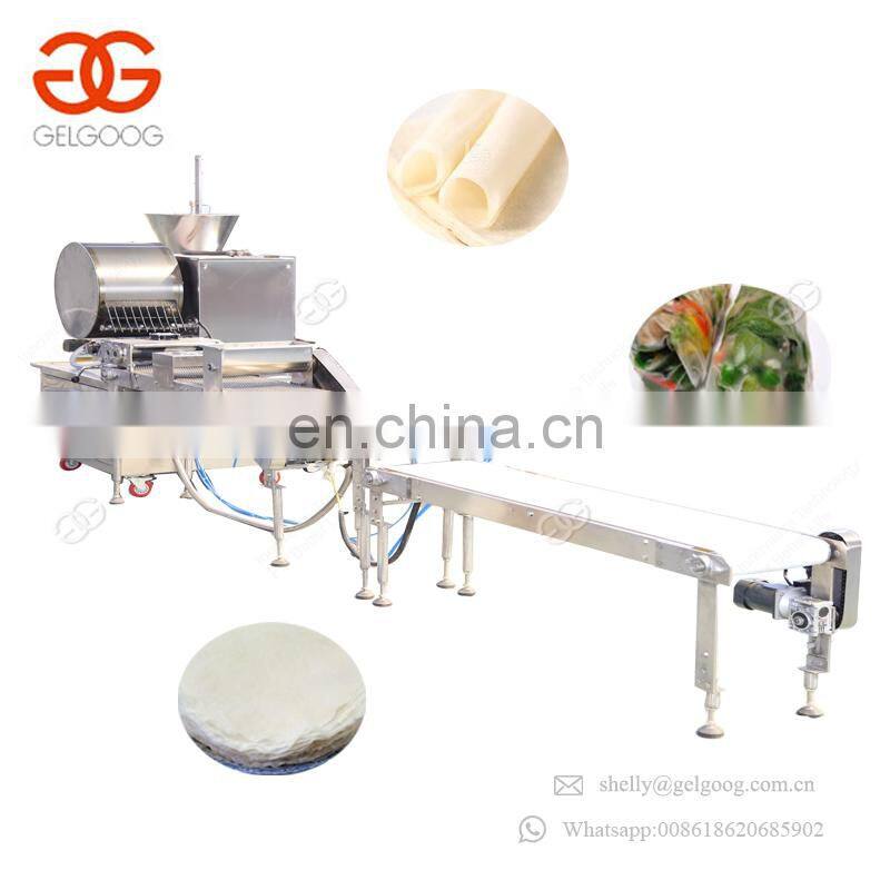 Rectangle Lumpia Dumpling Wrapper Injera Skin Sheet Making Maker Spring Roll Pastry Machine
