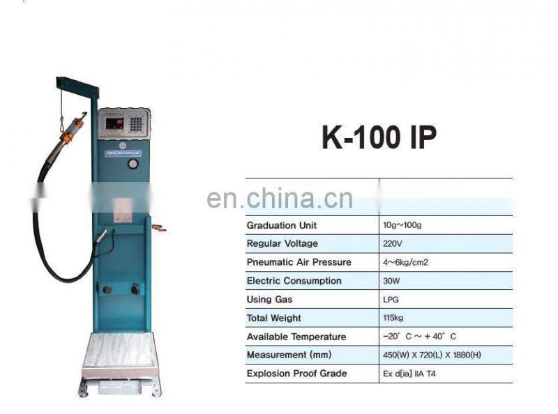 LPG DIGITAL FILLING MACHINE MODEL : K-100IP