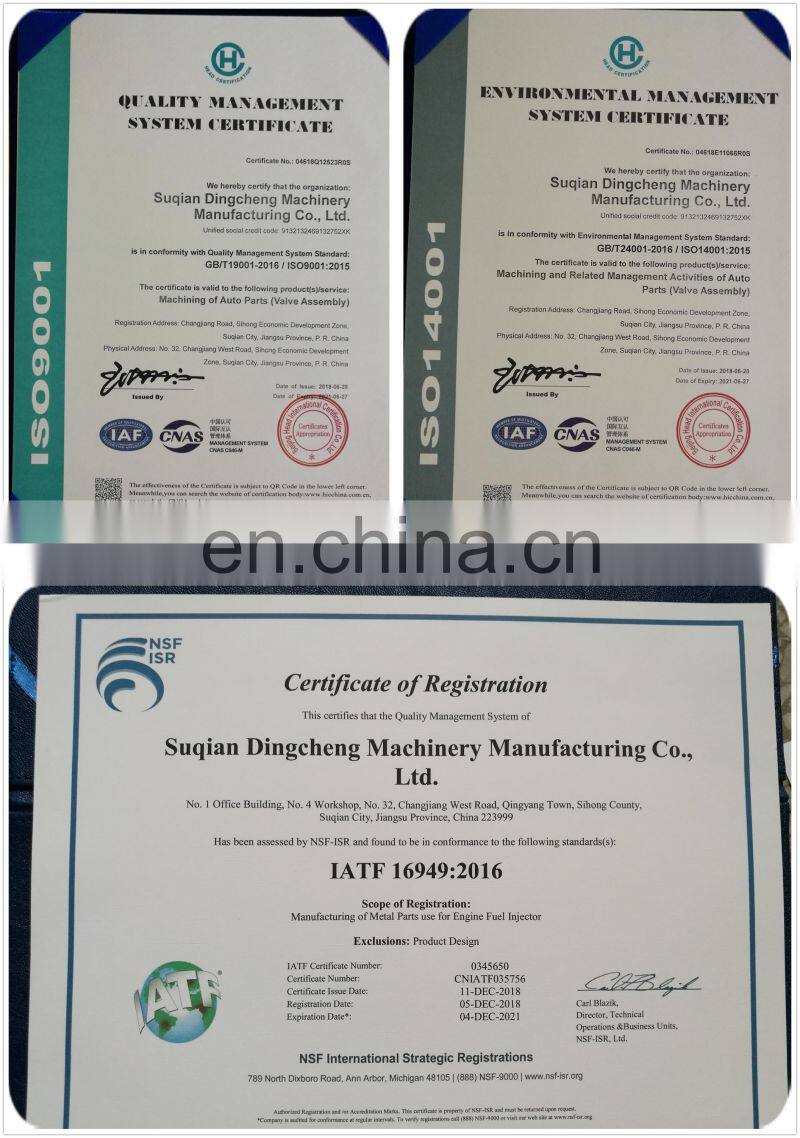 Made in Sihong County of Jiang su Povince diesel fuel injector  engine common rail valve assembly FOOV C01 033