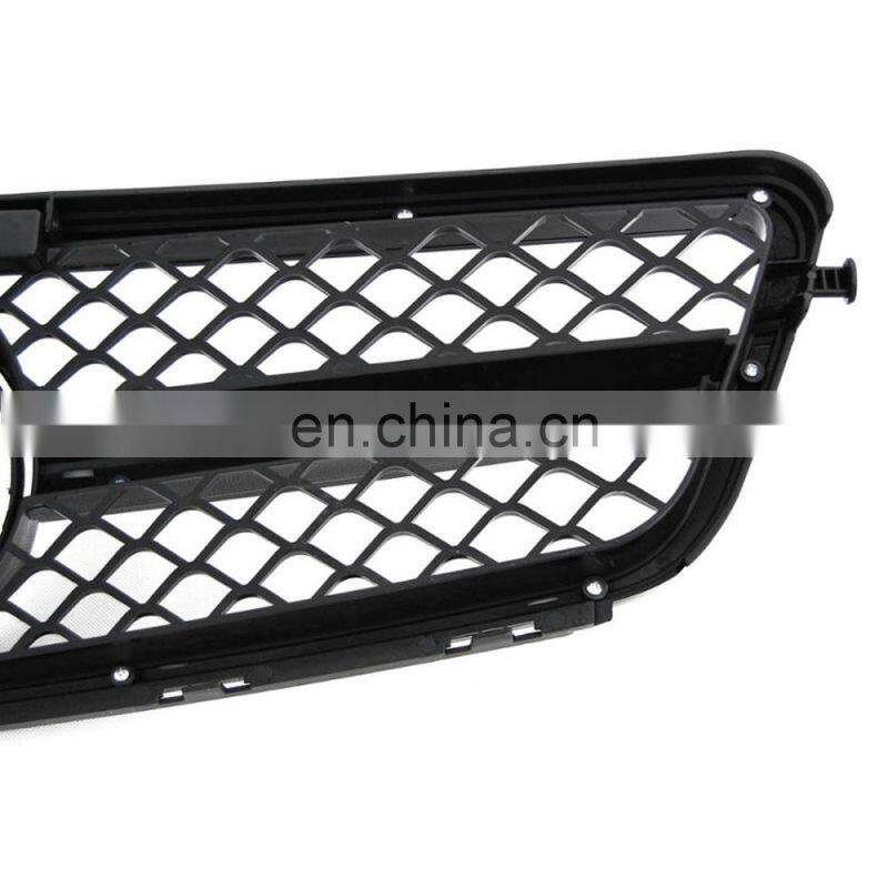 AMG Style Grill Grille Black 08-13 For Mercedes-Benz C-W204 Class C200 C300 C350