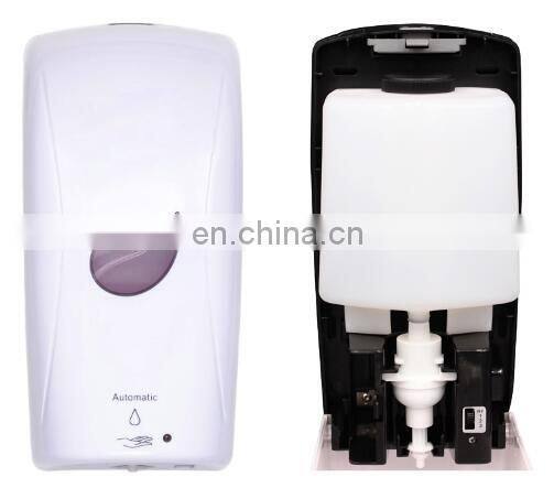 Sensor Battery Operating 1000ml Refillable Bottle Hospital Automatic Hand Sanitizer Gel Dispenser