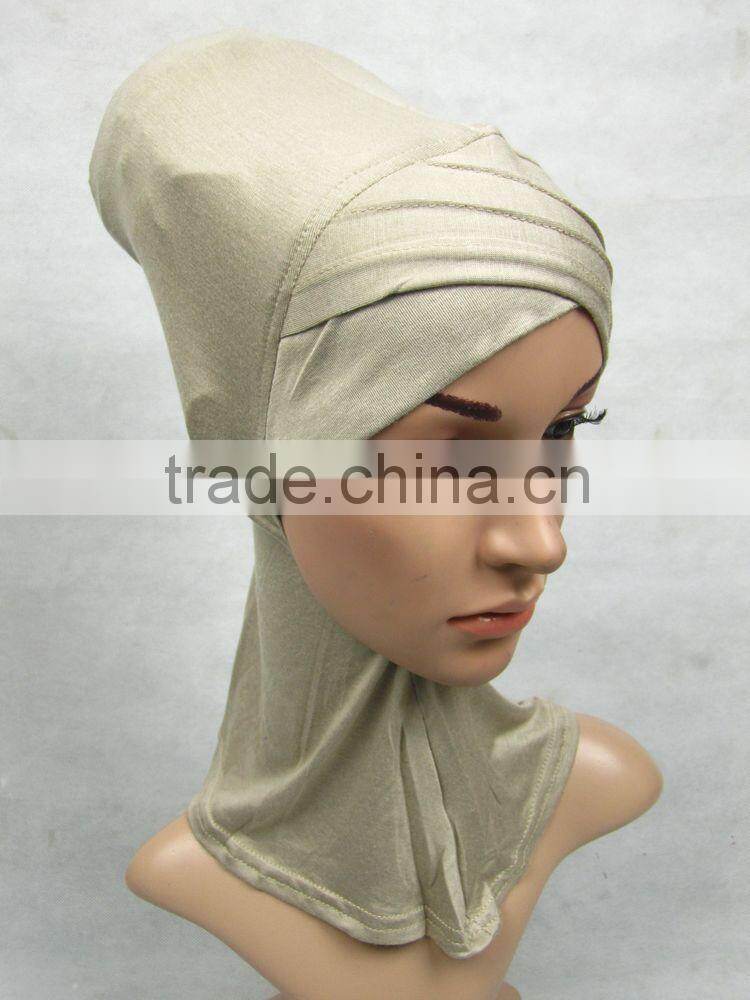 U103 NEW 2014 neck cover cotton ruffle ninja,muslim underscarf
