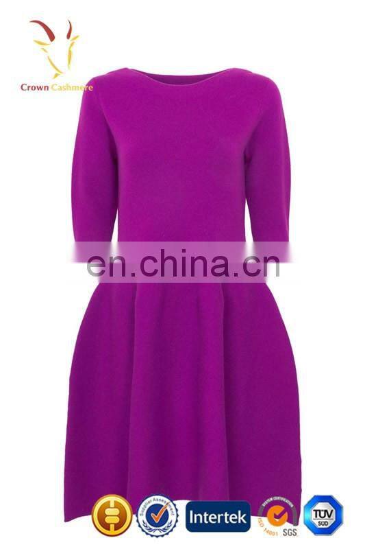 New Design Long Cashmere Sweaters For Women Wool Cashmere Dress