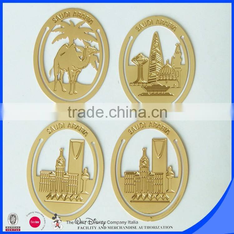 Champagne round attractive bookmark