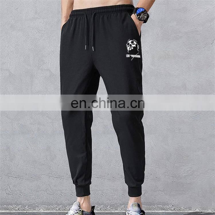 Wholesale custom brand logo men's new polyester cotton loose casual sports jogging pants