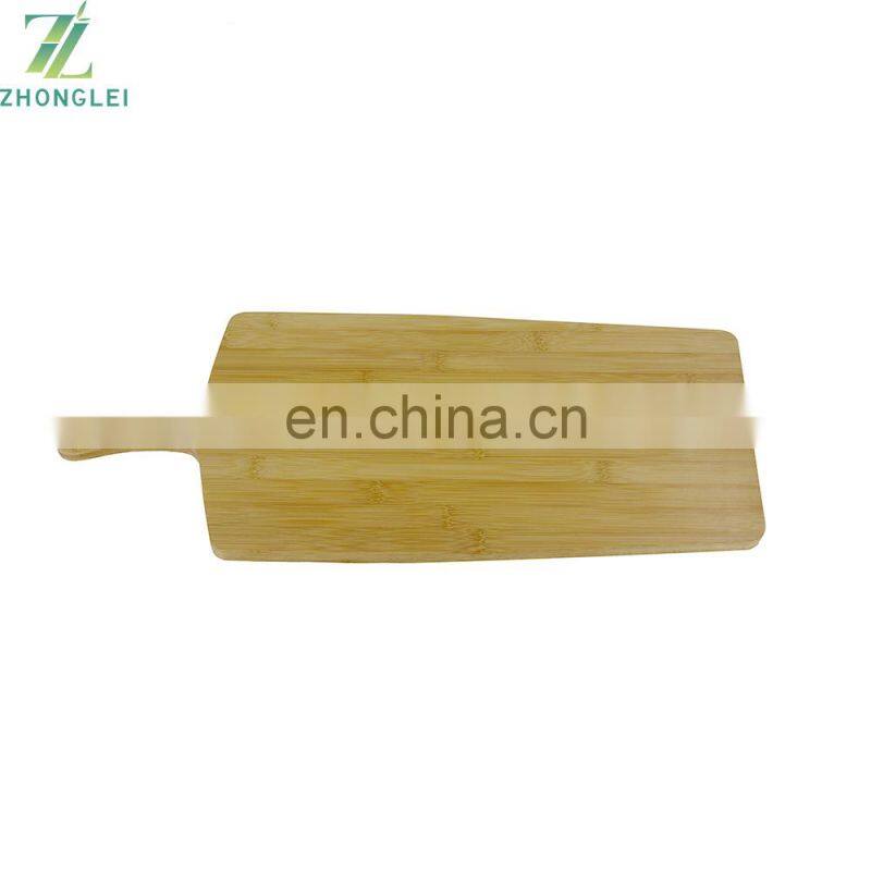 Natural Bamboo Rectangular Kitchen Cutting Board with Handle
