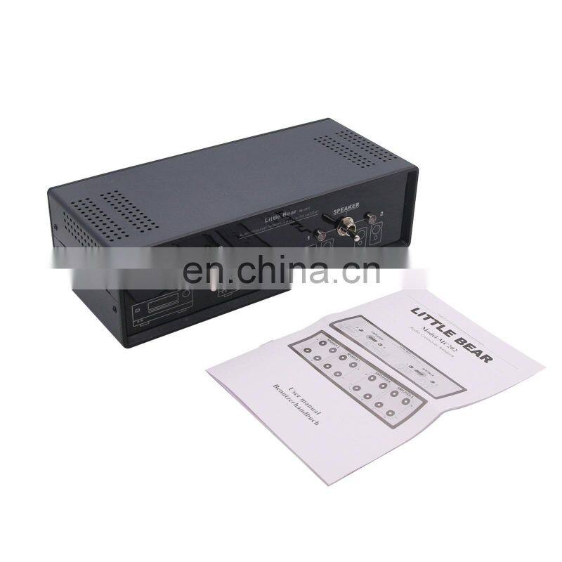 MC202 2 IN 2 OUT Network Amplifier Speaker Switcher Selector Audio Crossover