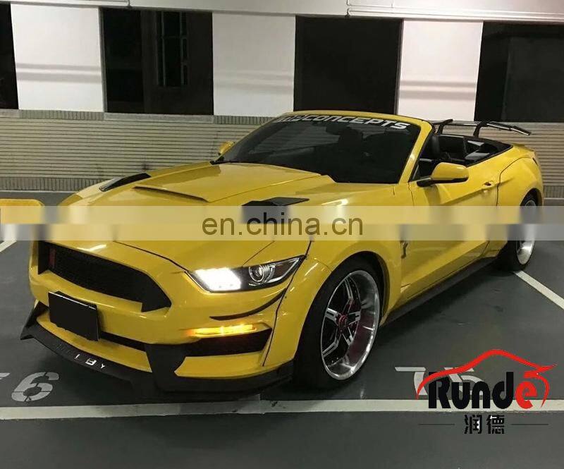 Runde Car Modification Body Parts Resin Material Suitable For 2015-2017 Ford Mustang Rocket Rabbit Style Wide Body Wheel Eyebrow