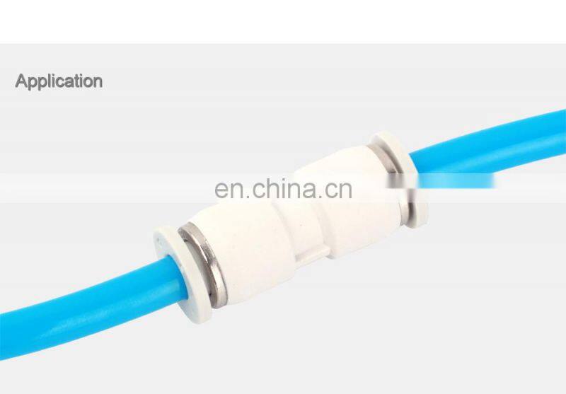 SNS BPU Series straight plastic pneumatic fitting push in air fitting union air hose quick connector