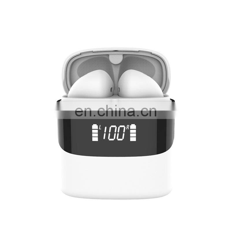 Private model P23 TWS 5.0 touch control handsfree power display tws wireless earphones macaron