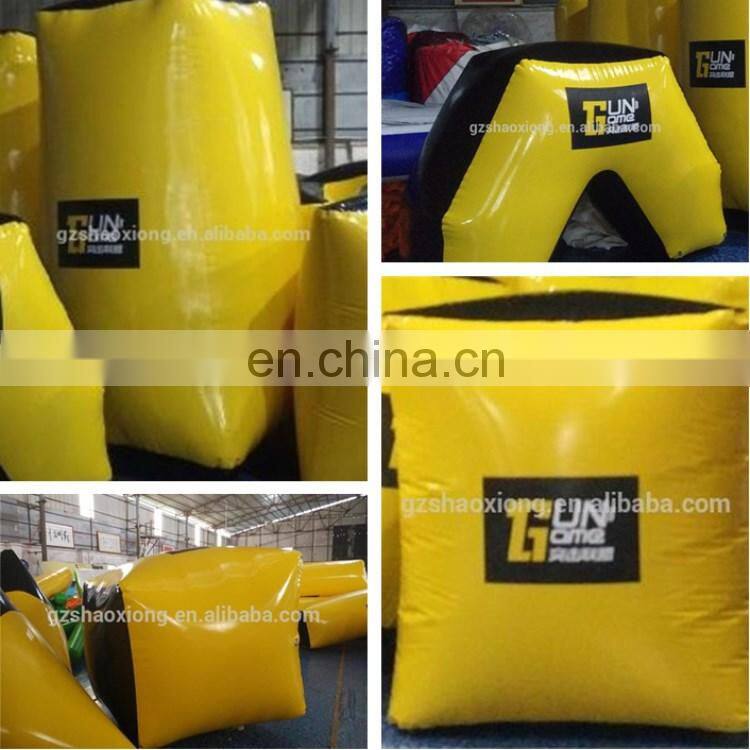 Cheap Manufacturer Inflatable Paintball Bunkers Set X Shape With High Quality