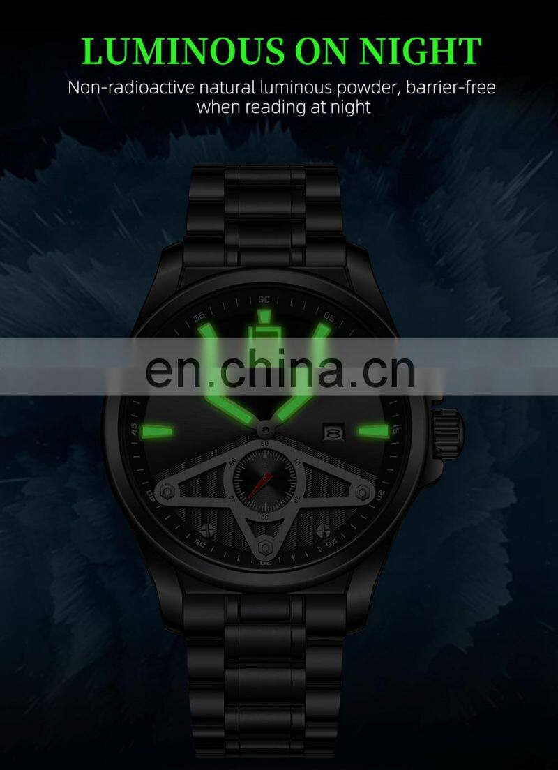 NIBOSI Fashion Luxury Men Watches Top Brand Luxury Quartz Wristwatch Sport Waterproof Chronograph Male Clock Relogio Masculino