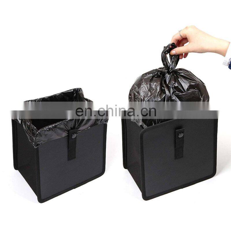Portable Car Trash Can bin Hanging Wastebasket back seat storage bag Waterproof Dustbin Storage organizer box