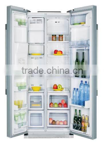 Side by side no frost refrigerator with icemaker,water dispenser&mini bar