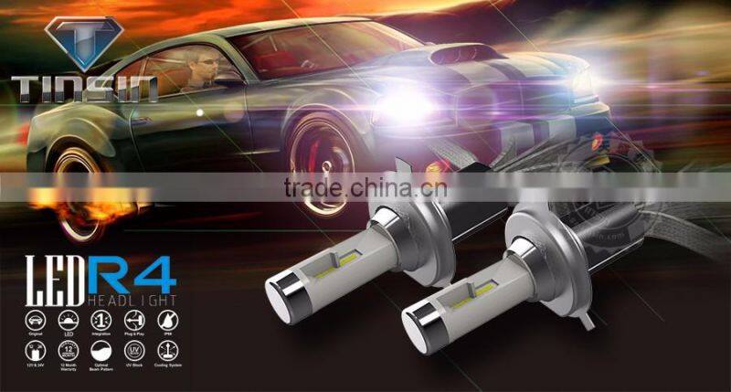 New Products Auto Parts led h4 headlights 12v 3600LM 30W R4 ETI Chip 2S H4 Car Led Motorcycle Headlight for toyota land cruiser