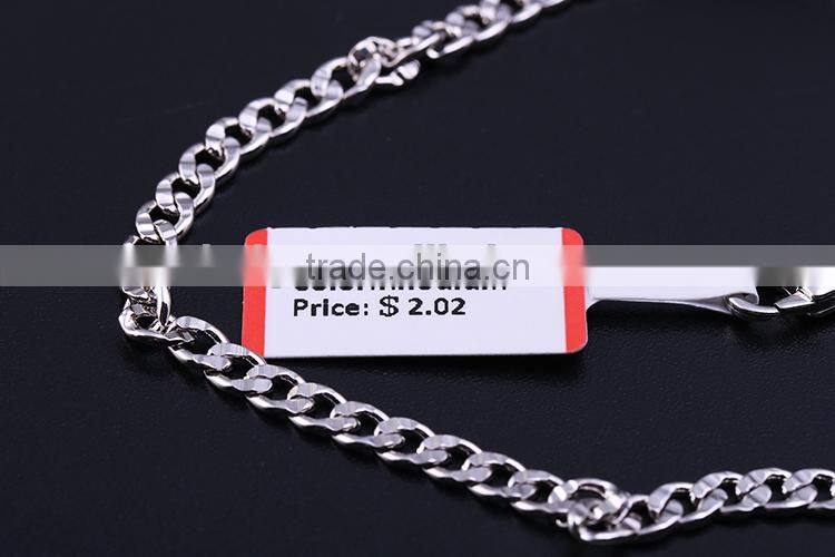 Yiwu Wholesale Fashion Rhodium Plated Different Types Curb Chain Of Necklace