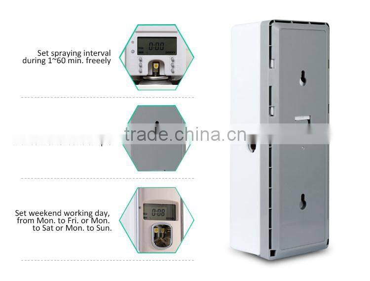 Eco-friendly Room Perfume Fragrance Dispenser/Wall Mounted Bathroom Automatic Electric Air Freshener Dispenser YK8205