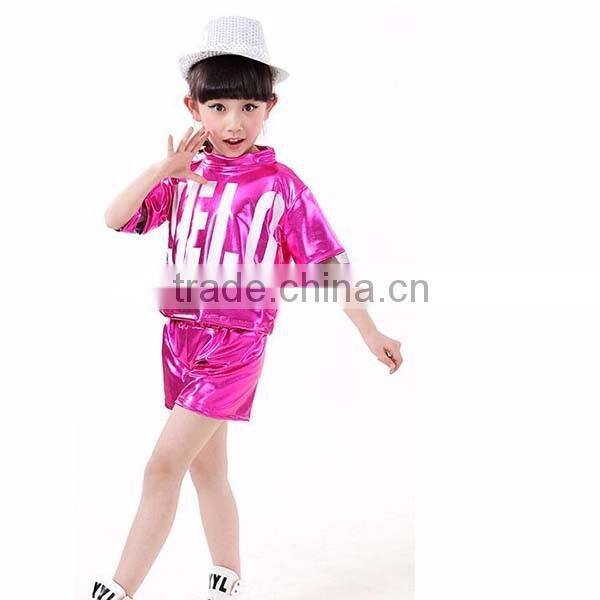 New arrival Boy Girl Hip-Hop Dance Cloth Performance clothing spandex Hip Hop Dance Wear kids modern dance costume