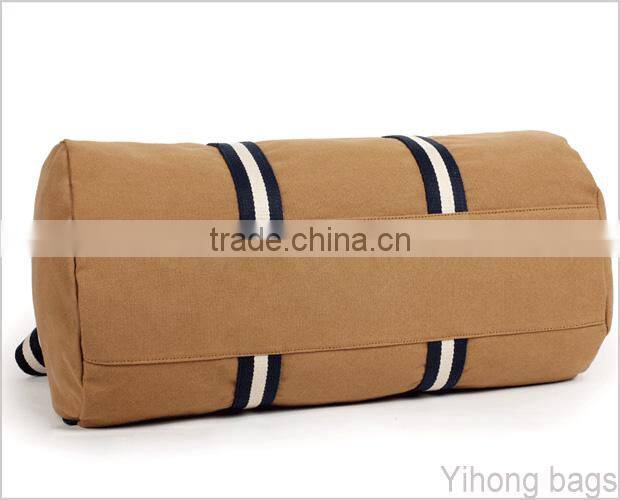 simple canvas leather duffle bag