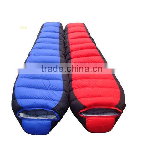 25 Degree 1500G Down Filling Mountain Winter Outdoor Camping Down Sleeping Bag Mummy Duck Down Thickening Sleeping Bags Adult