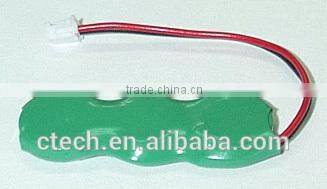 7.2V NiMH button cell battery pack, 40mah