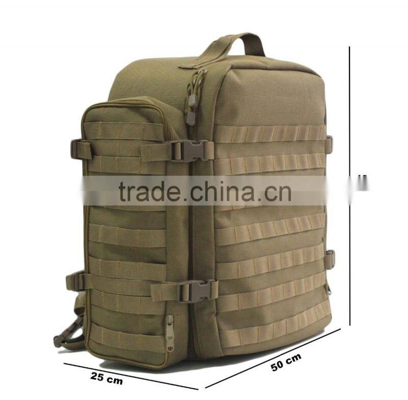 Two different methods of Military Medical rescue bag for men