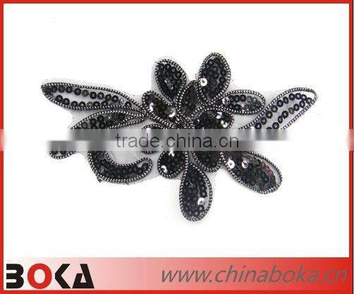 Beaded rhinestones bridal applique