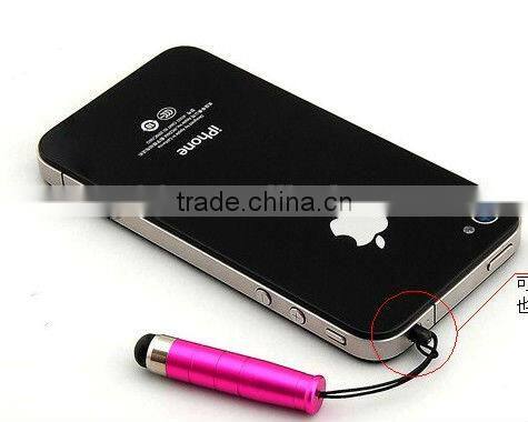 Mini high sensitive stylus touch screen pen with 3.5mm dust plug