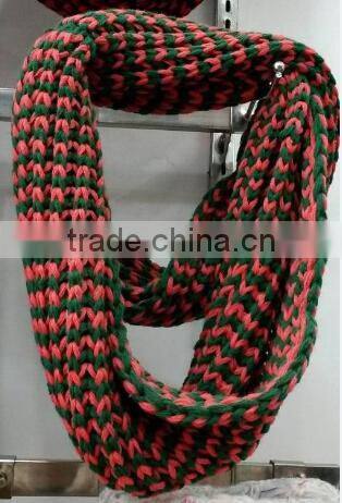 Warm Keeping 2014 New Style Acrylic Circle Loop Fashion Lady Winter Scarf