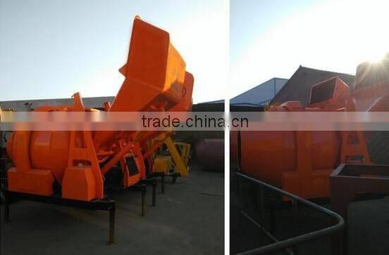 JZC350 Roller Drum Concrete mixer with Hydraulic type diesel engine mobile concrete mixer