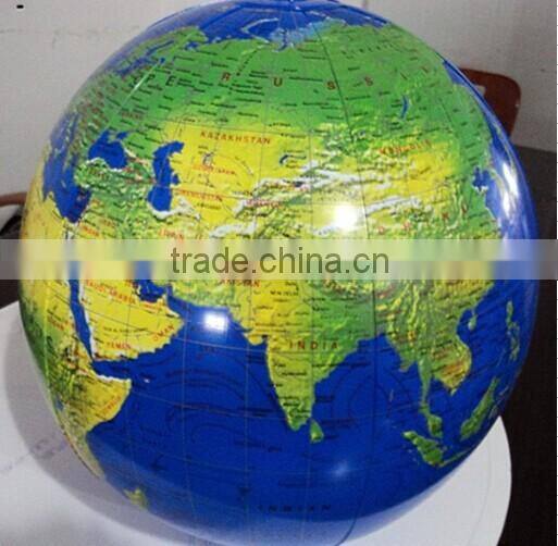 Inflatable earth globe beach ball, pvc inflatable globe ball for sale