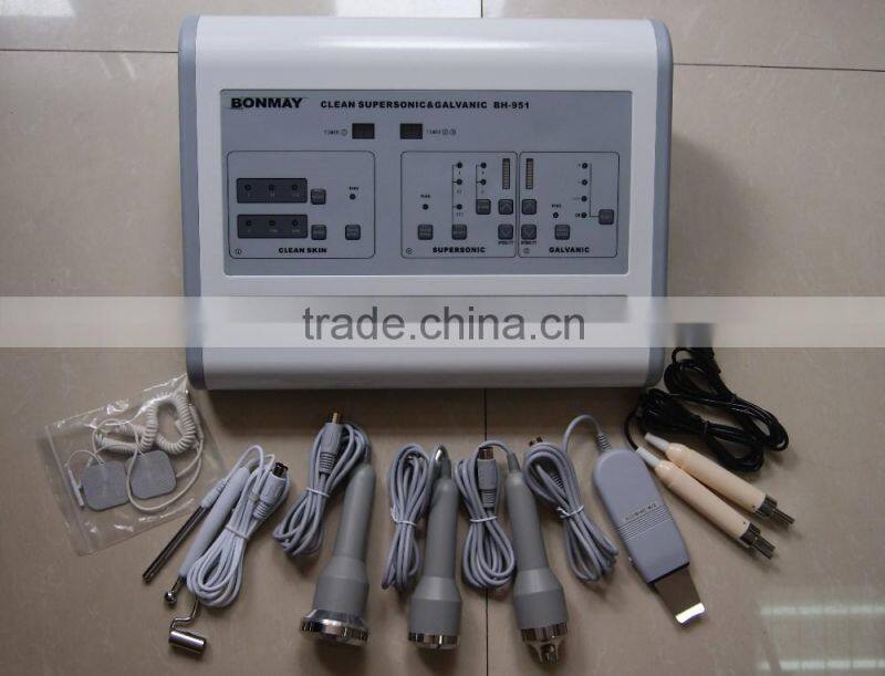 BH-951 portable 4 in 1multifunctional beauty machine 1Mhz ultrasound wave removal clear skin & face peeling skin beauty device