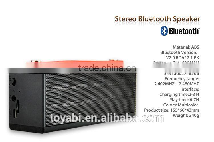 Hot-sell Rechargeable Wireless speaker Enhanced Bass bluetooth speaker for all Phones and Tablets buetooth speaker