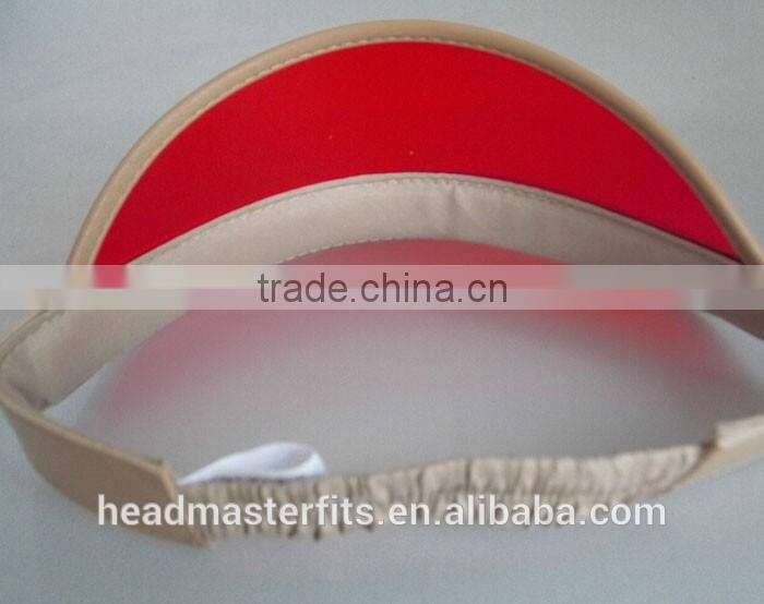 Wholesale cheap sunshade uv protection plastic clear pvc sun visor cap