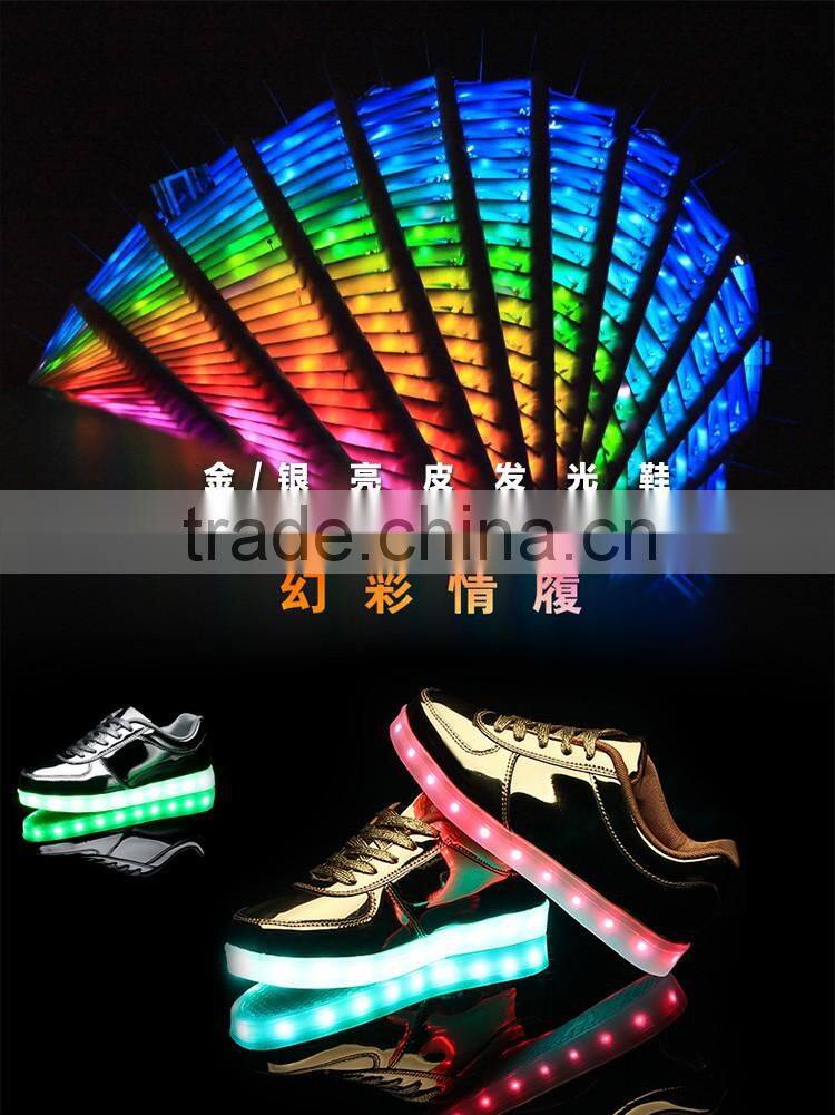 2016 new design wholesale led sneakers kids led sneakers with wing