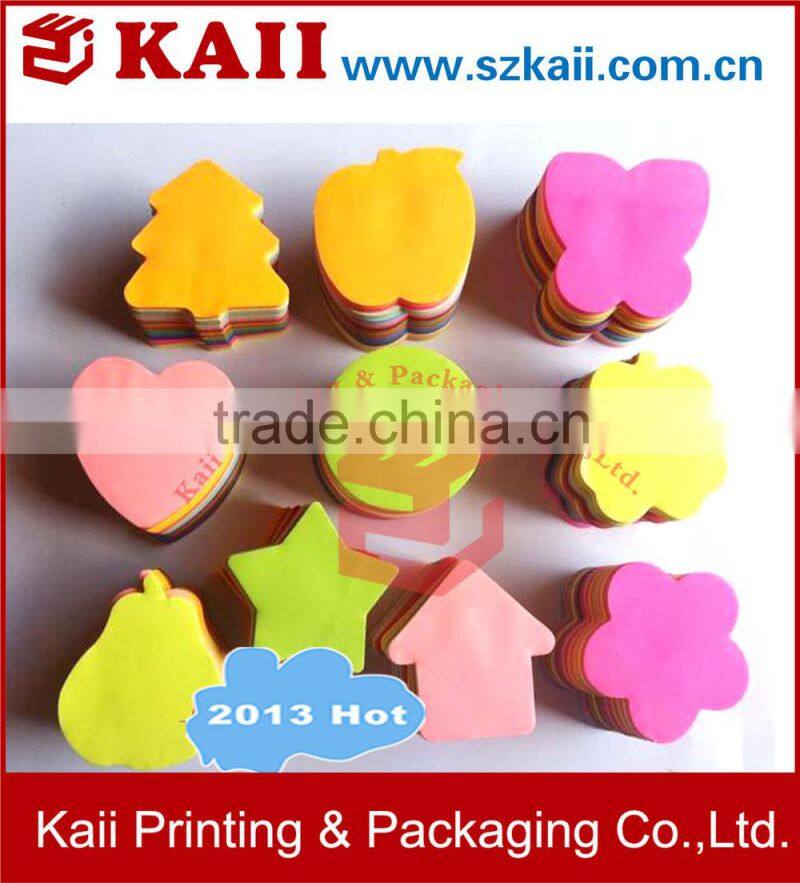 custom shape, custom size, custom printing fish sticky notes