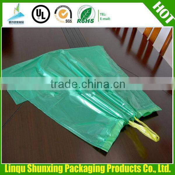 heavy duty black garbage bag / flat black garbage